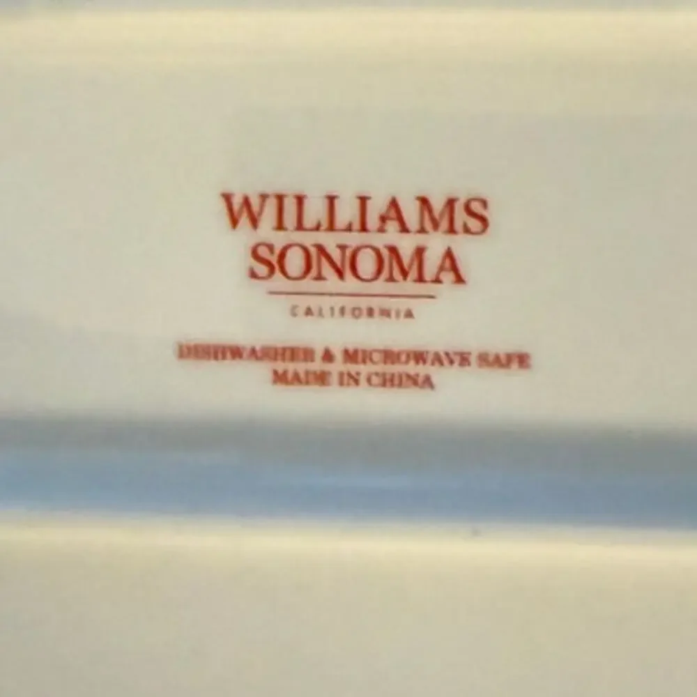 WILLIAMS SONOMA 'Twas The Night Before Christmas Ceramic Cheese Board Plate ONLY